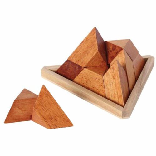 Puzzleportal Pyramide im Holzrahmen 04